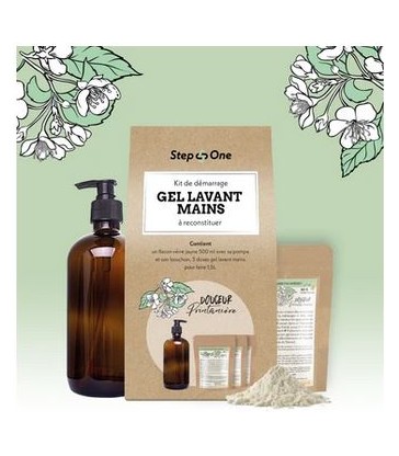 Coffret cadeau Gel lavant mains Douceur printanière STEP-ONE