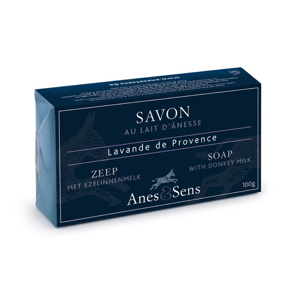 Savon au lait d'ânesse, parfum lavande