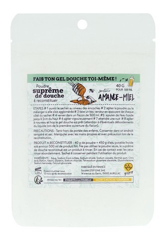 Recharge 3 doses Suprême de douche Amande Miel STEP-ONE