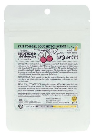 Recharge 3 doses Suprême de douche Cerise griotte STEP-ONE