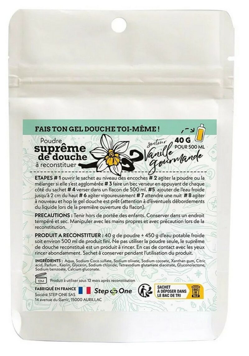Recharge Dose Suprême de douche Vanille Gourmande STEP-ONE