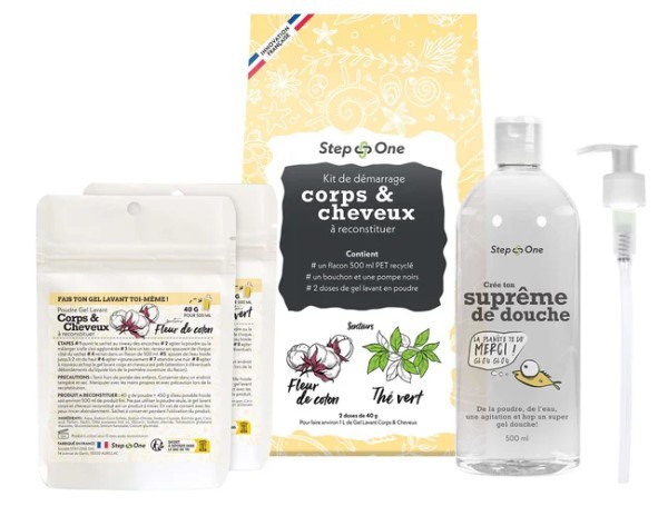 Coffret Gel lavant Corps et Cheveux STEP-ONE